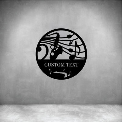 Saxophone with Custom Text