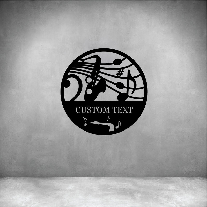 Saxophone with Custom Text