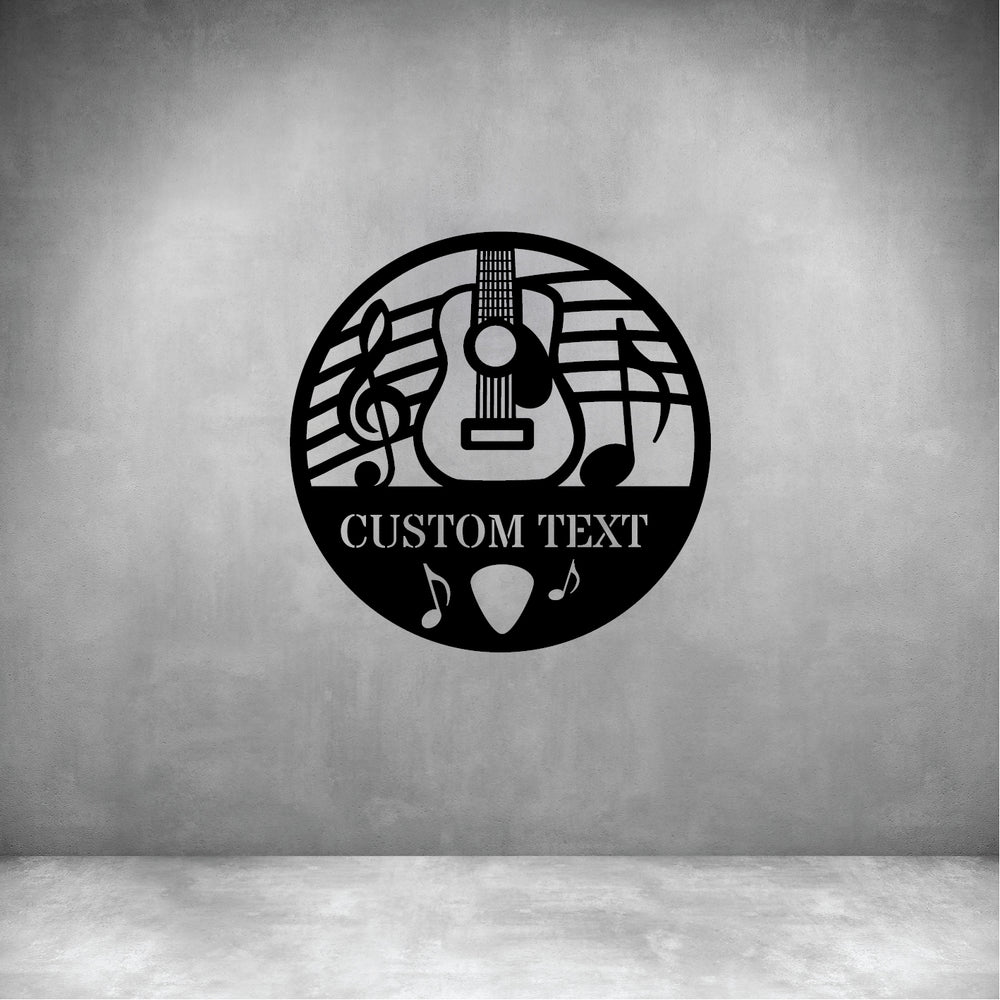 Guitar 3 with Custom Text