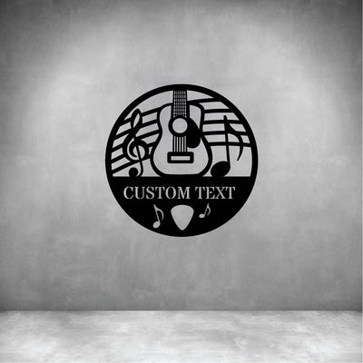 Guitar 3 with Custom Text
