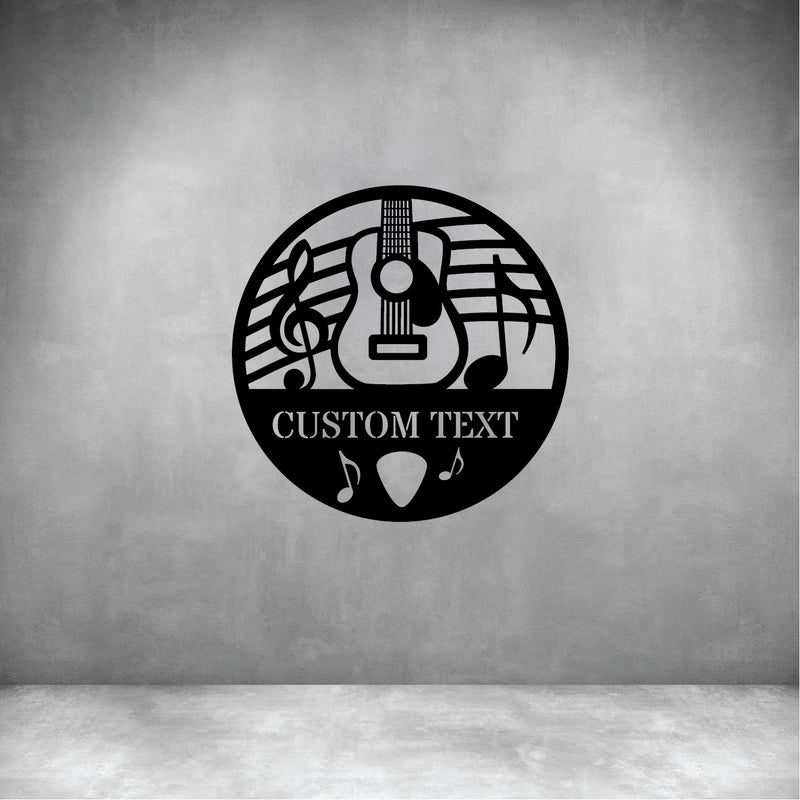 Guitar 3 with Custom Text