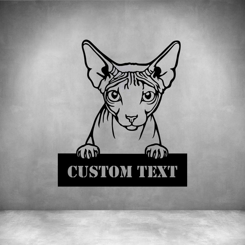 Sphynx with Custom Text