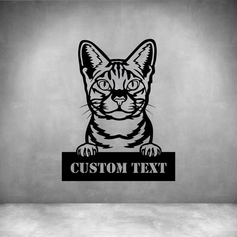 Ocicat with Custom Text