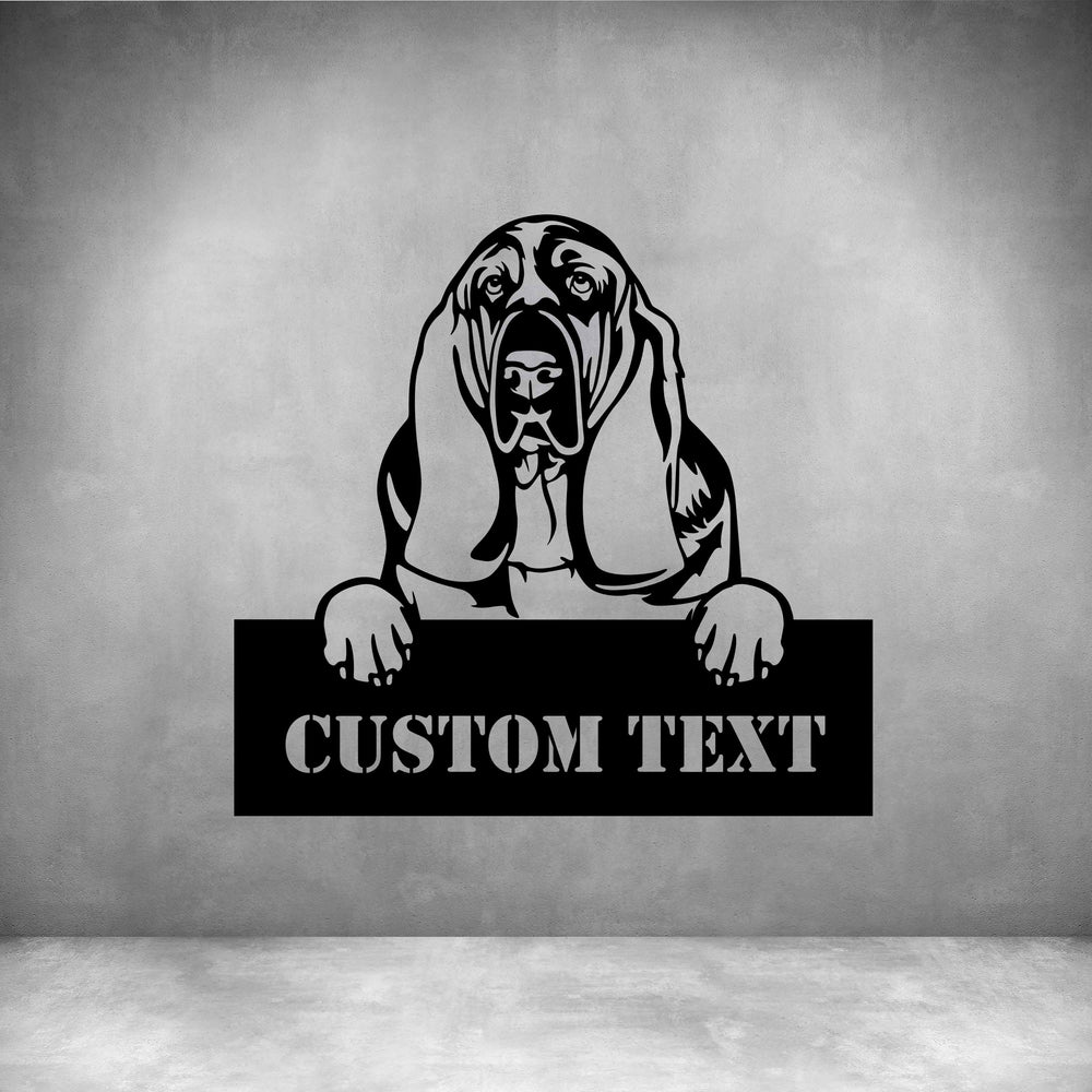 Basset Hounds with Custom Text