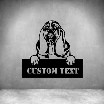 Basset Hounds with Custom Text