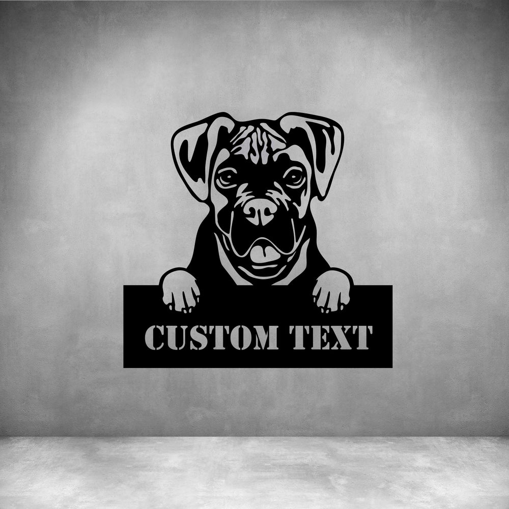 Boxer with Custom Text