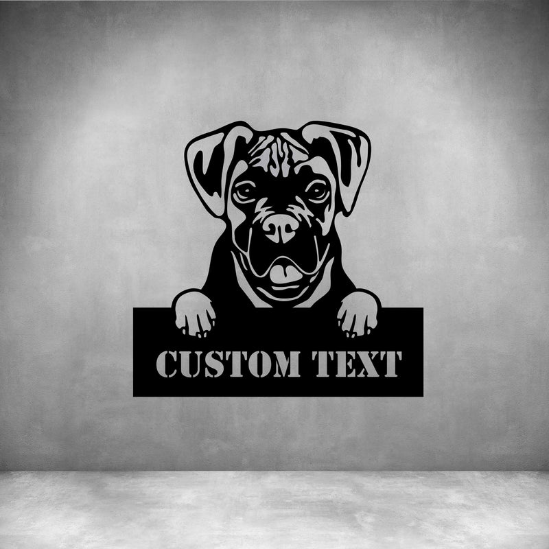 Boxer with Custom Text