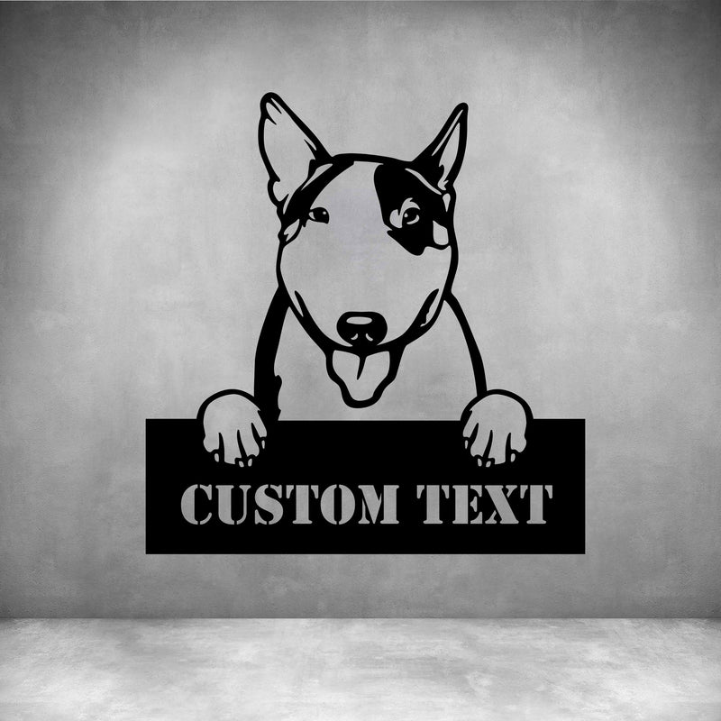 Bull Terriers with Custom Text