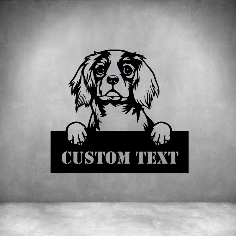 Cavalier King Charles Spaniel with Custom Text