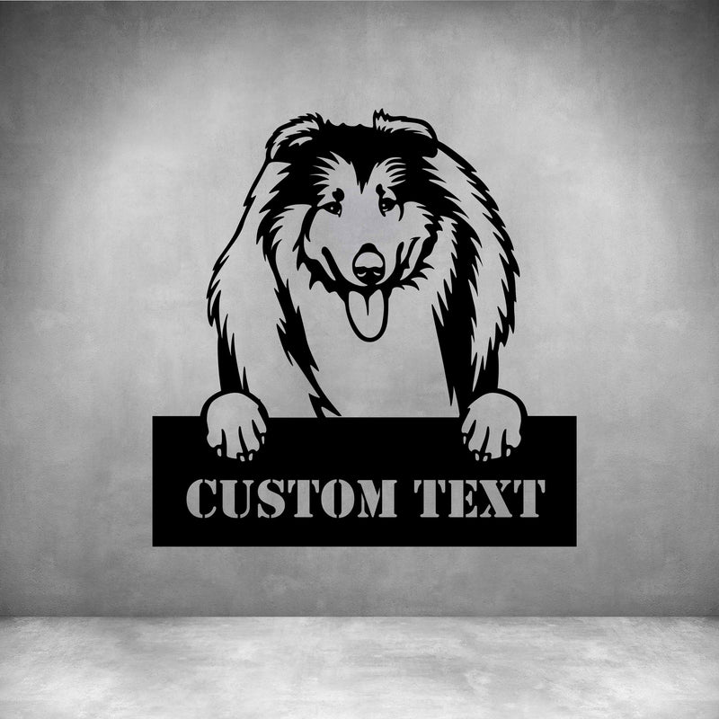 Collies with Custom Text