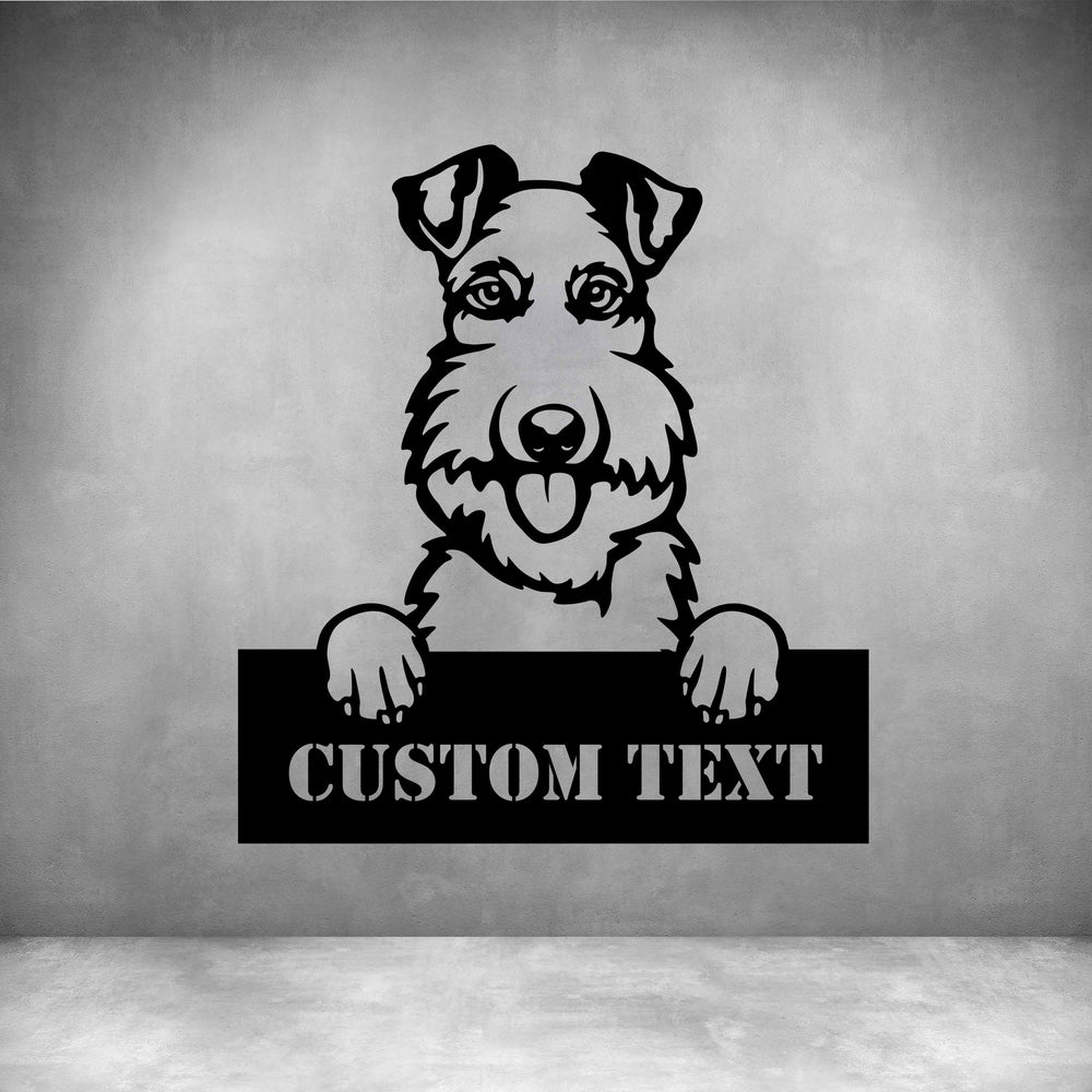 Fox Terriers (Wire) with Custom Text