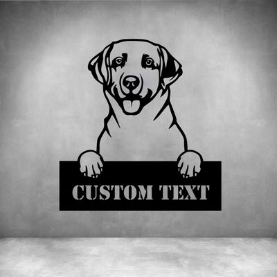 Labrador Retriever with Custom Text
