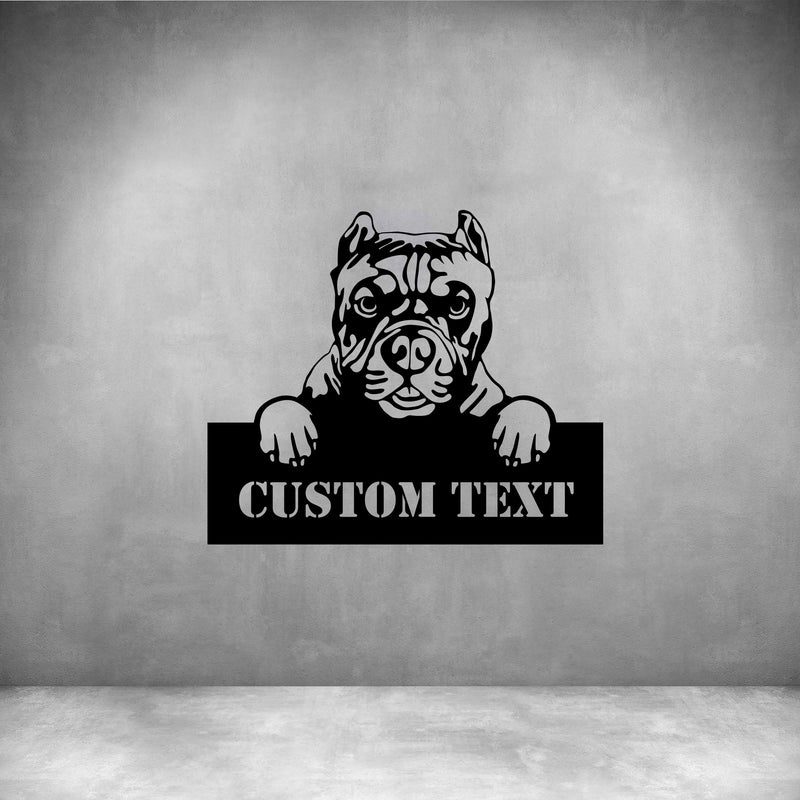 Pitbull with Custom Text