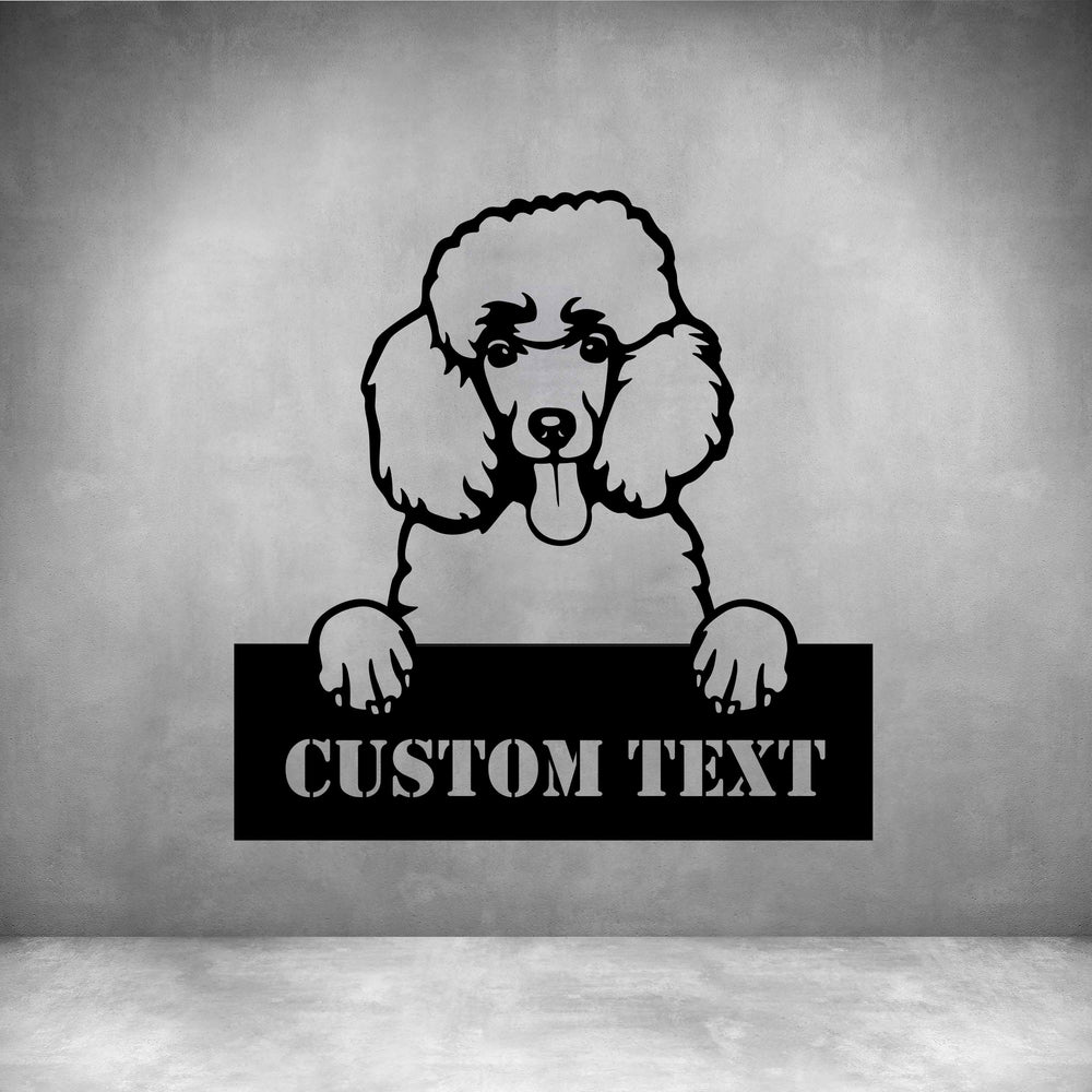 Poodle with Custom Text