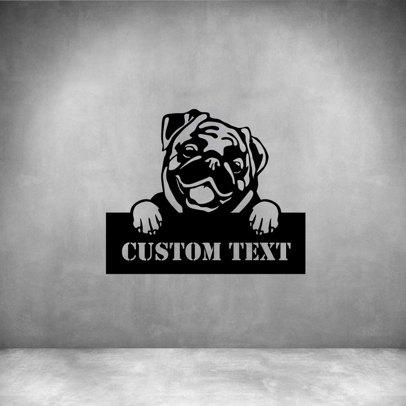 Pugs with Custom Text