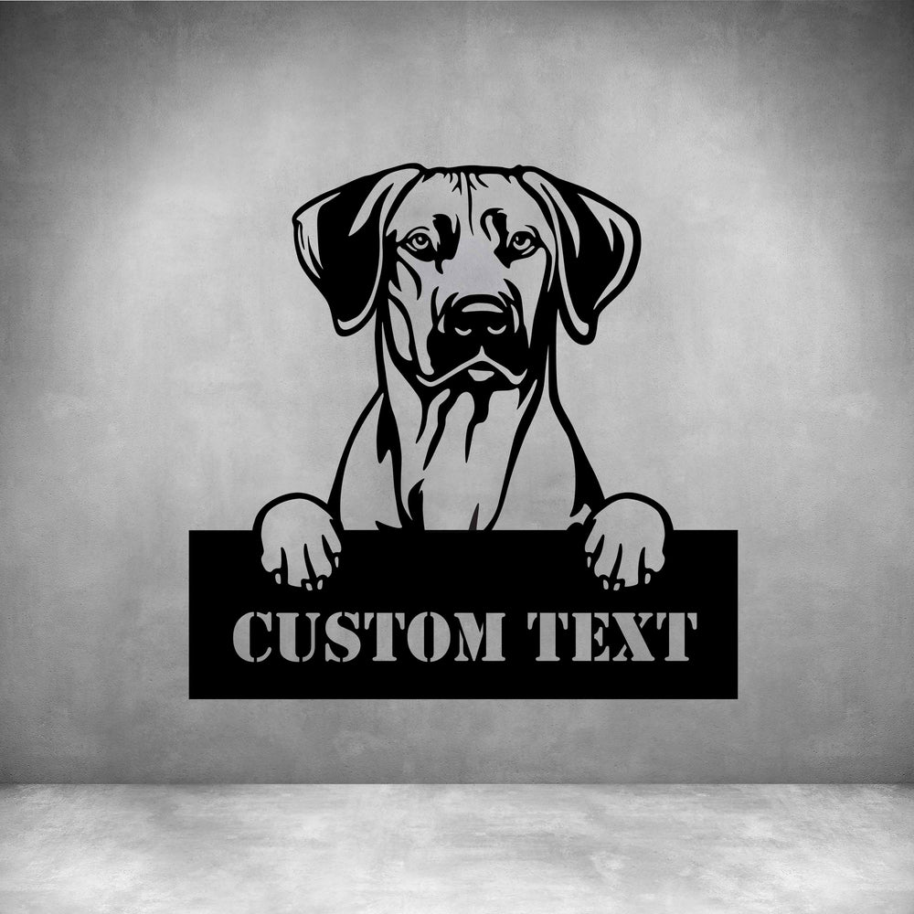 Rhodesian Ridgebacks with Custom Text