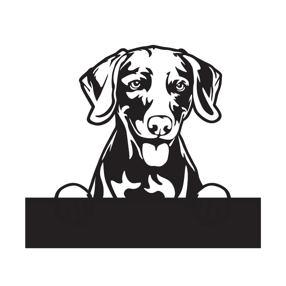 Weimaraners with Custom Text