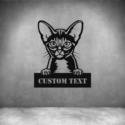 Abyssinian with Custom Text - Design11