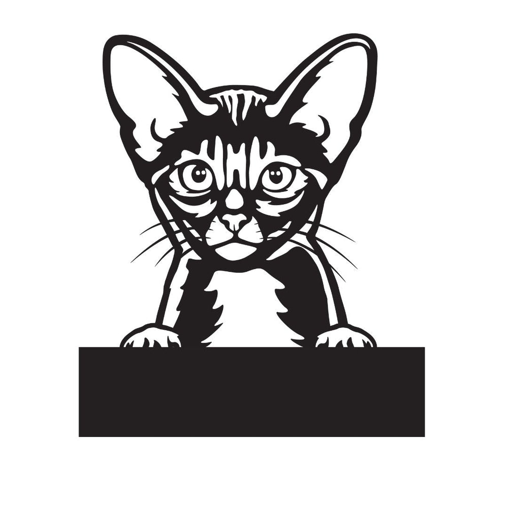 Abyssinian with Custom Text – Design11