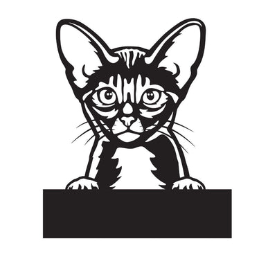 Abyssinian with Custom Text - Design11