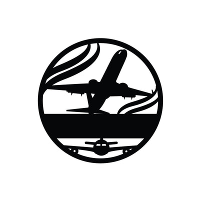 Airplane with Custom Text - Design11