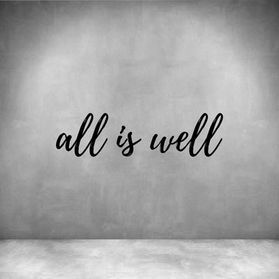 All is well