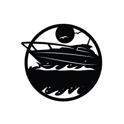 Boat with Custom Text - Design11