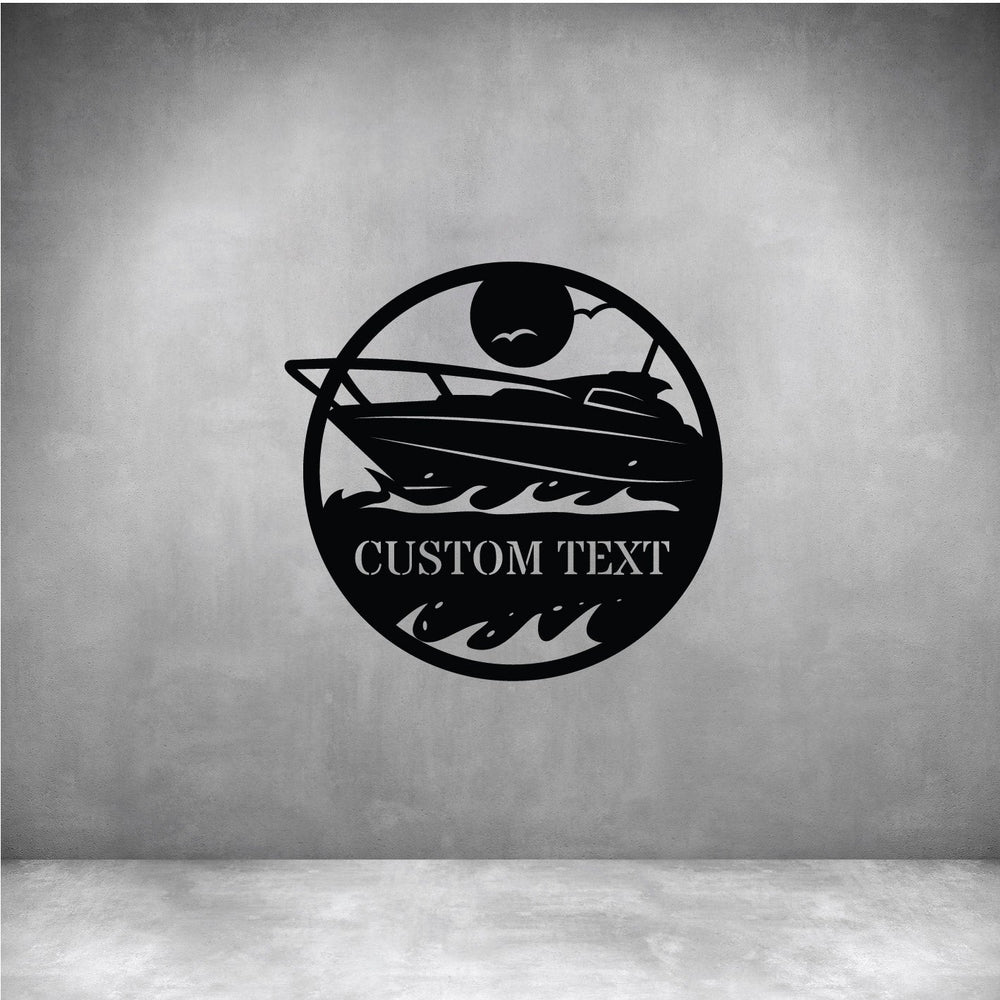 Boat with Custom Text – Design11