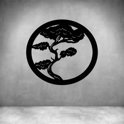 Bonsai Tree in Circle - Design11