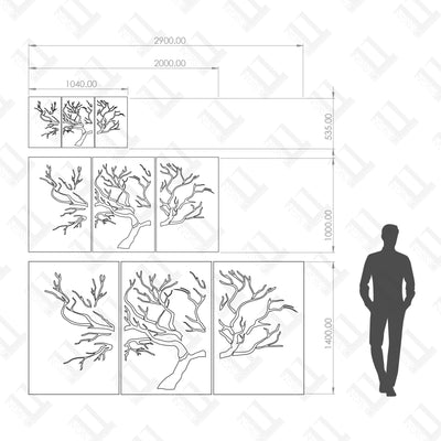 Bubble & Branch Wall Art - Design11