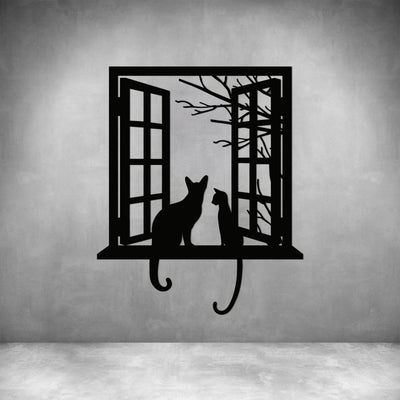 Cats Looking out Window - Design11
