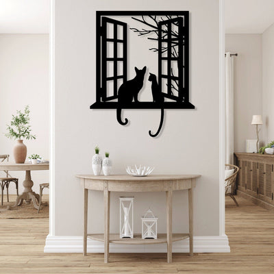 Cats Looking out Window - Design11