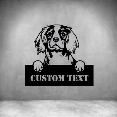 Cavalier King Charles Spaniel with Custom Text - Design11