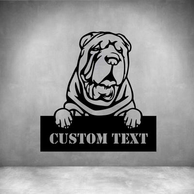 Chinese Shar - Pei with Custom Text - Design11