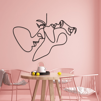 Couple Love One Line Drawing - Design11