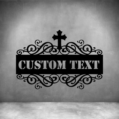 Cross with Custom Text - Design11