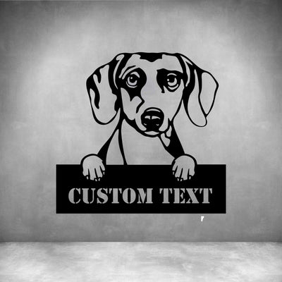 Dachshunds with Custom Text - Design11