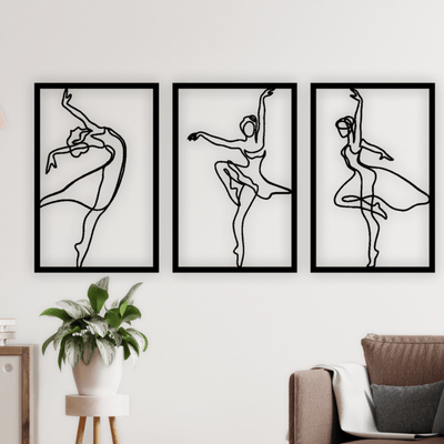Dancing Women One Line Art - Design11