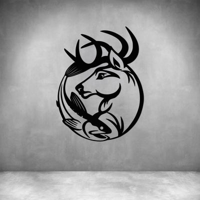 Deer with Fish - Design11