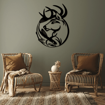 Deer with Fish - Design11