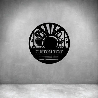 Drum Set with Custom Text - Design11