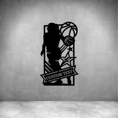 Female Basketball with Custom Text - Design11