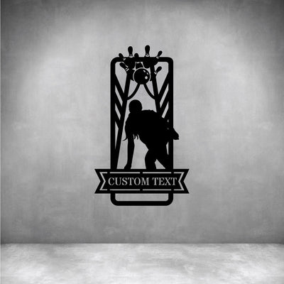 Female Bowling with Custom Text - Design11