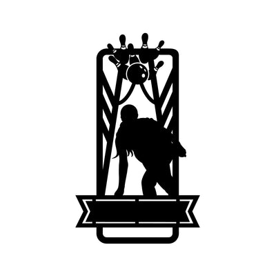 Female Bowling with Custom Text - Design11