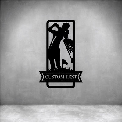 Female Golf with Custom Text - Design11