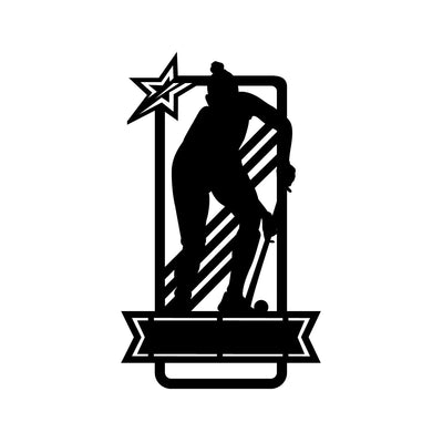 Female Hockey with Custom Text - Design11