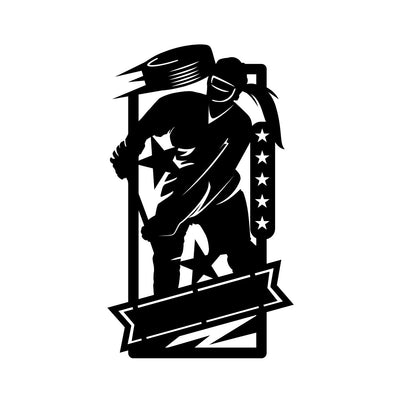 Female Ice Hockey with Custom Text - Design11