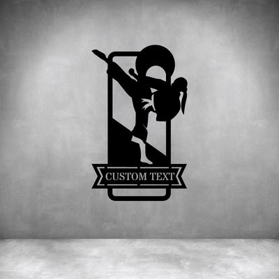 Female Karate with Custom Text - Design11