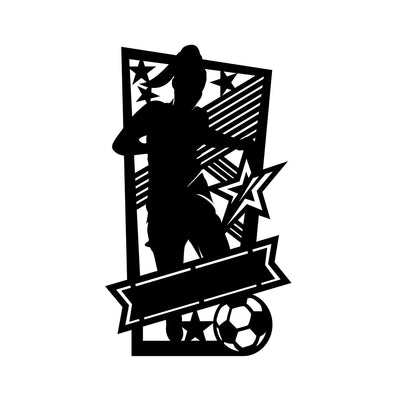 Female Soccer with Custom Text - Design11