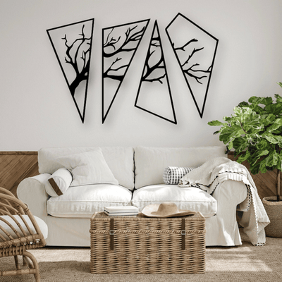 Geometric 4 Piece Tree - Design11